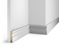 Плинтус Cosca Decor Плинтусы МДФ AP28 Белый с Пазом Под 20 Молдинг 8x240x1.6 см поверхность 