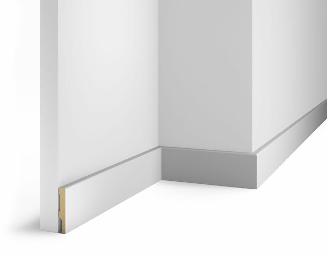 Cosca Decor Плинтусы МДФ AP71 Белый 5.8x240