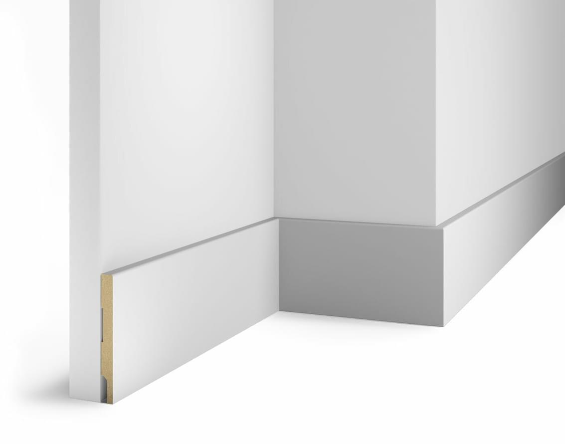 Cosca Decor Плинтусы МДФ AP73 Белый 9.5x240