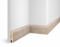 Плинтус Cosca Decor Плинтусы МДФ Wp07 Экошпон Дуб Антик Белый 8x240x1.6 см поверхность 