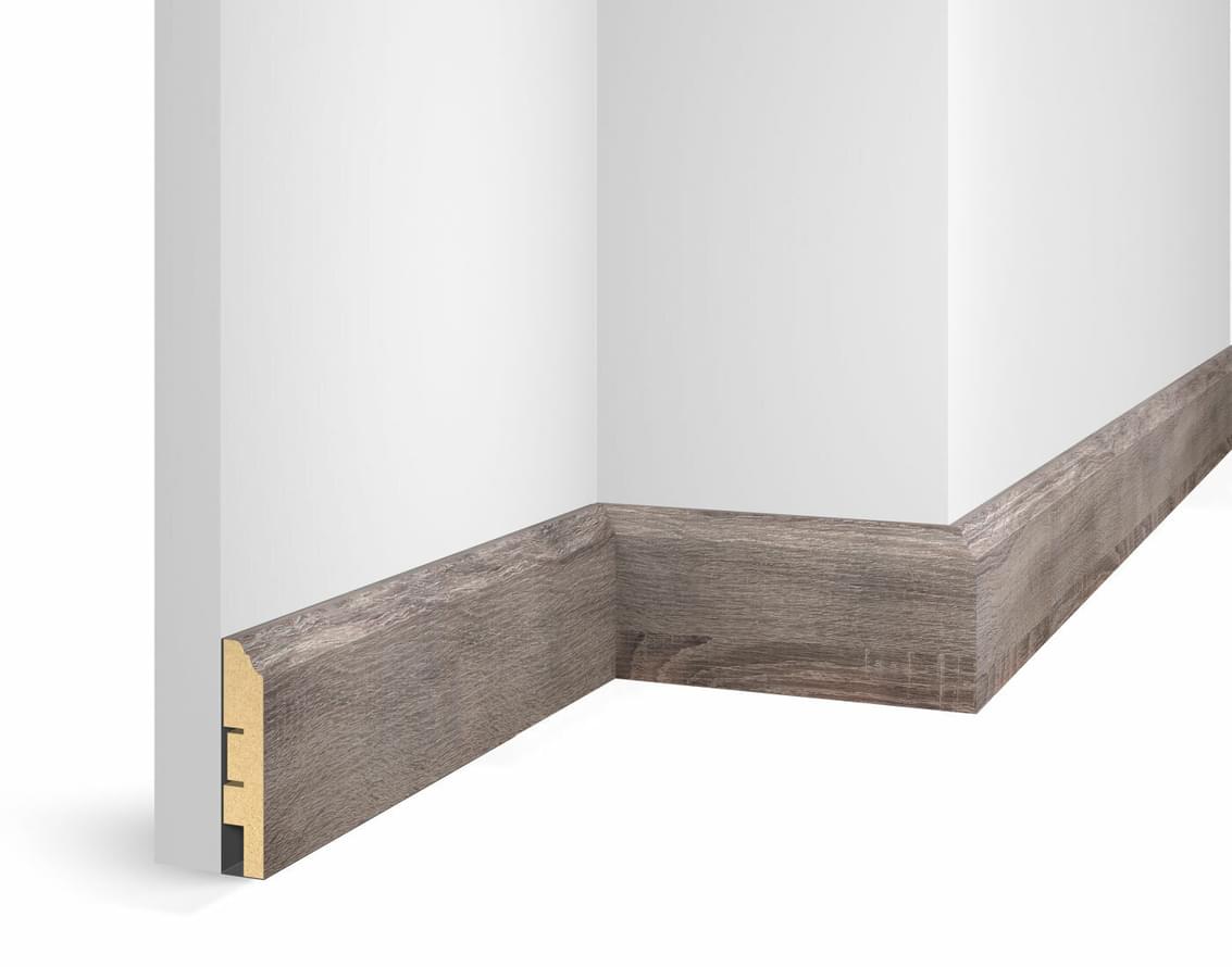 Cosca Decor Плинтусы МДФ Wp07 Экошпон Дуб Дымчатый 8x240
