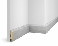 Плинтус Cosca Decor Плинтусы МДФ Wp07 Экошпон Дуб Старинный Светло Серый 8x240x1.6 см поверхность 