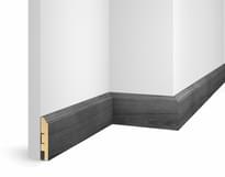 Плинтус Cosca Decor Плинтусы МДФ Wp07 Экошпон Ясень Дымчатый 8x240x1.6 см поверхность 