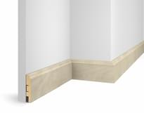 Плинтус Cosca Decor Плинтусы МДФ Wp07 Экошпон Ясень Кристалл 8x240x1.6 см поверхность 
