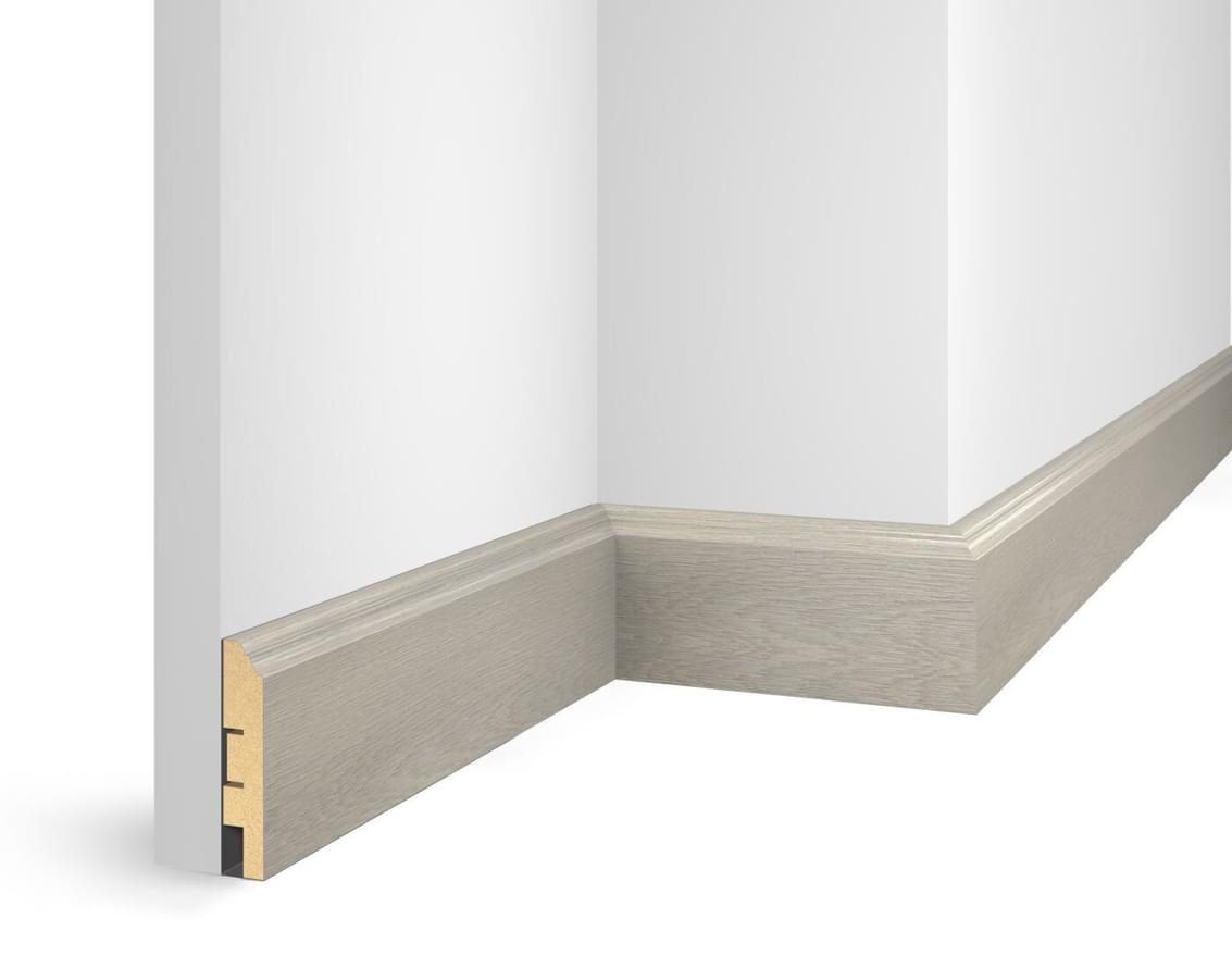 Cosca Decor Плинтусы МДФ ЕP07 NanoFlex Дуб Анталия 8x240