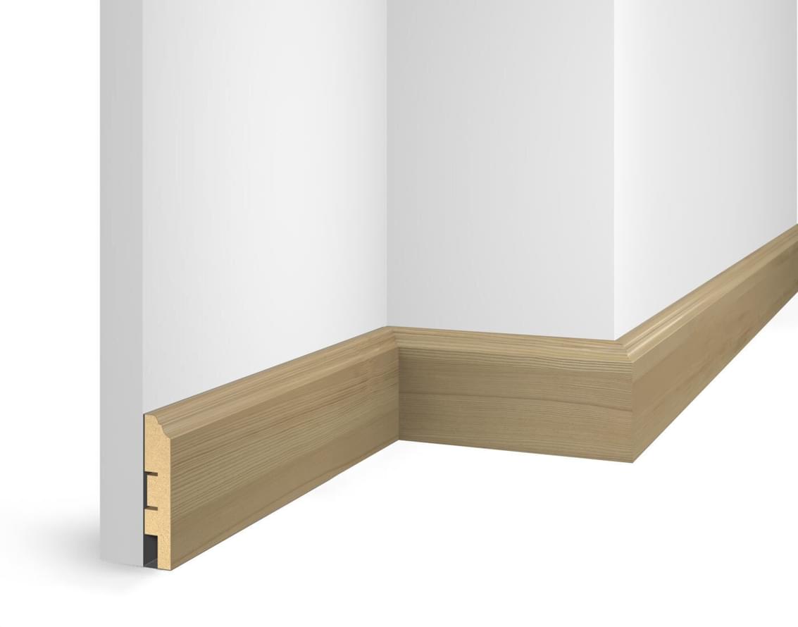Cosca Decor Плинтусы МДФ ЕP07 NanoFlex Дуб Беленый 8x240