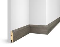 Плинтус Cosca Decor Плинтусы МДФ ЕP07 NanoFlex Дуб Серебристый 8x240x1.6 см поверхность 