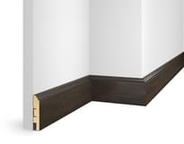 Плинтус Cosca Decor Плинтусы МДФ ЕP07 NanoFlex Дуб Темный 8x240x1.6 см поверхность 