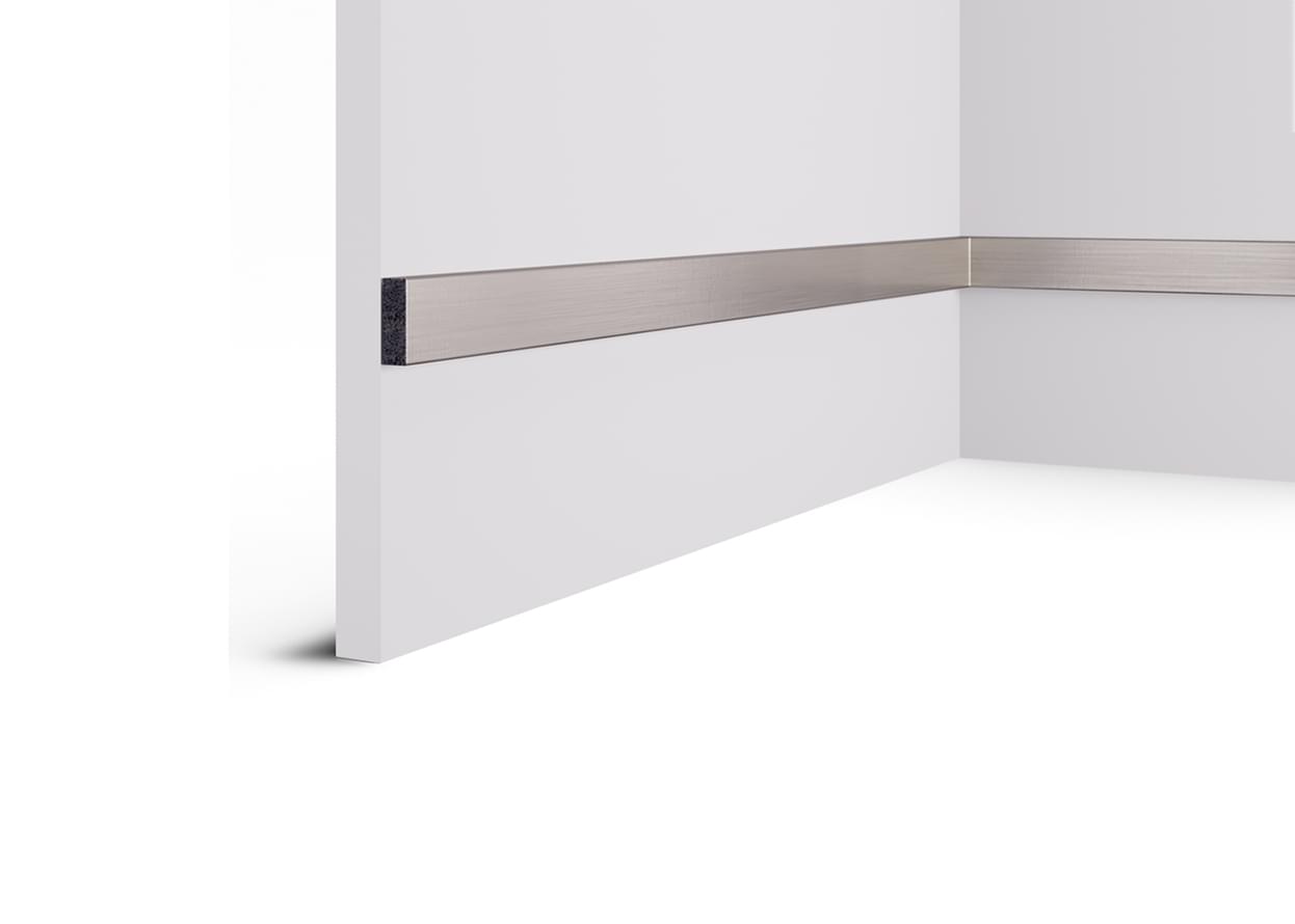 Cosca Decor Рейки Рейка 052 Хром Матовый 2000 мм 3x200