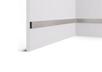 Cosca Decor Рейки Рейка 055 Платина Матовая 2000 мм 3x200x1 см поверхность 