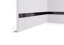 Cosca Decor Рейки Рейка 057 Зеркало Черное 2000 мм 3x200x1 см поверхность 