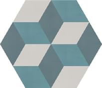 Плитка Couleurs And Matieres Cement Hexagones Cortes 07.40.39 17x17 см, поверхность матовая