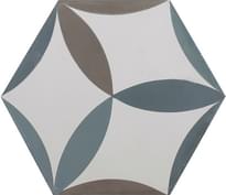 Плитка Couleurs And Matieres Cement Hexagones Gesar 10.39.40.27 17x17 см, поверхность матовая