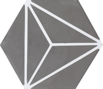Плитка Couleurs And Matieres Cement Hexagones Ozu 32.10 17x17 см, поверхность матовая