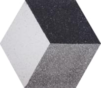Плитка Couleurs And Matieres Terrazzo Hexagones Htu 01.10.27 17x20 см, поверхность матовая