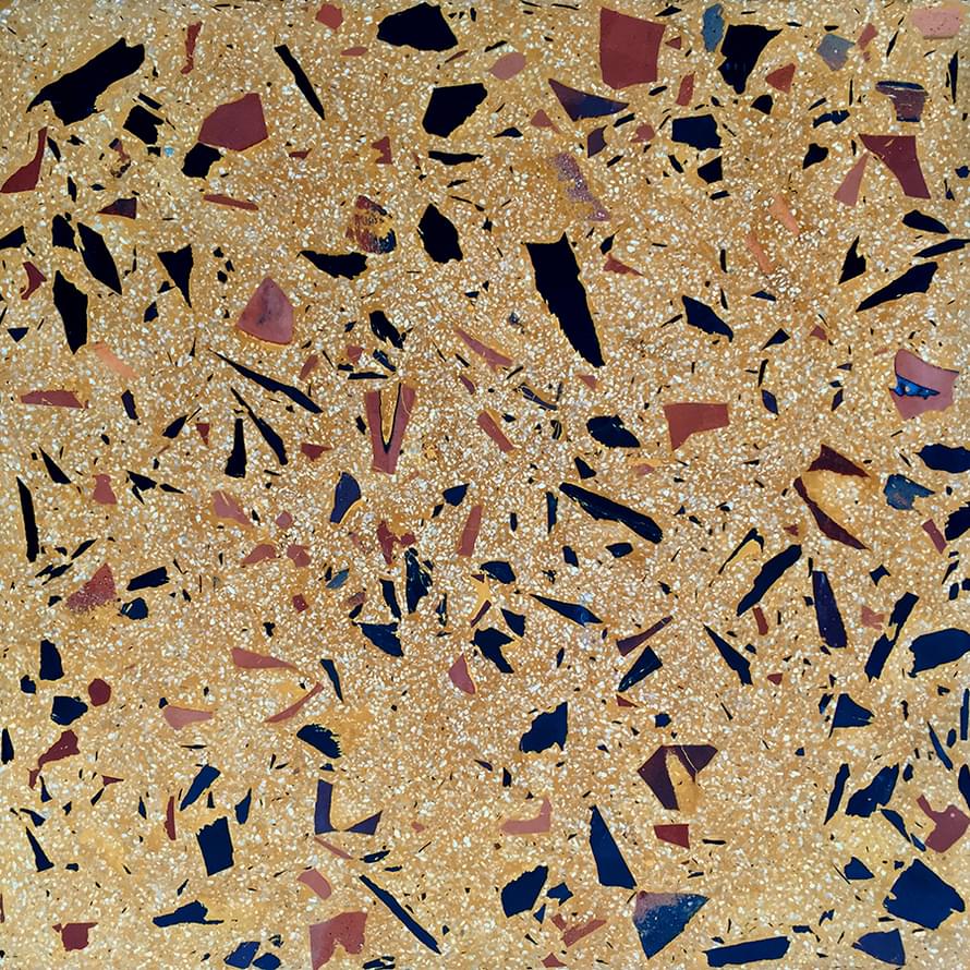 Couleurs And Matieres Terrazzo Unis Faro Ocre Slade 30x30