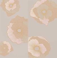 Плитка Creto Mono Панно Golden Flowers Set 2 Pcs 60x60 см, поверхность глянец