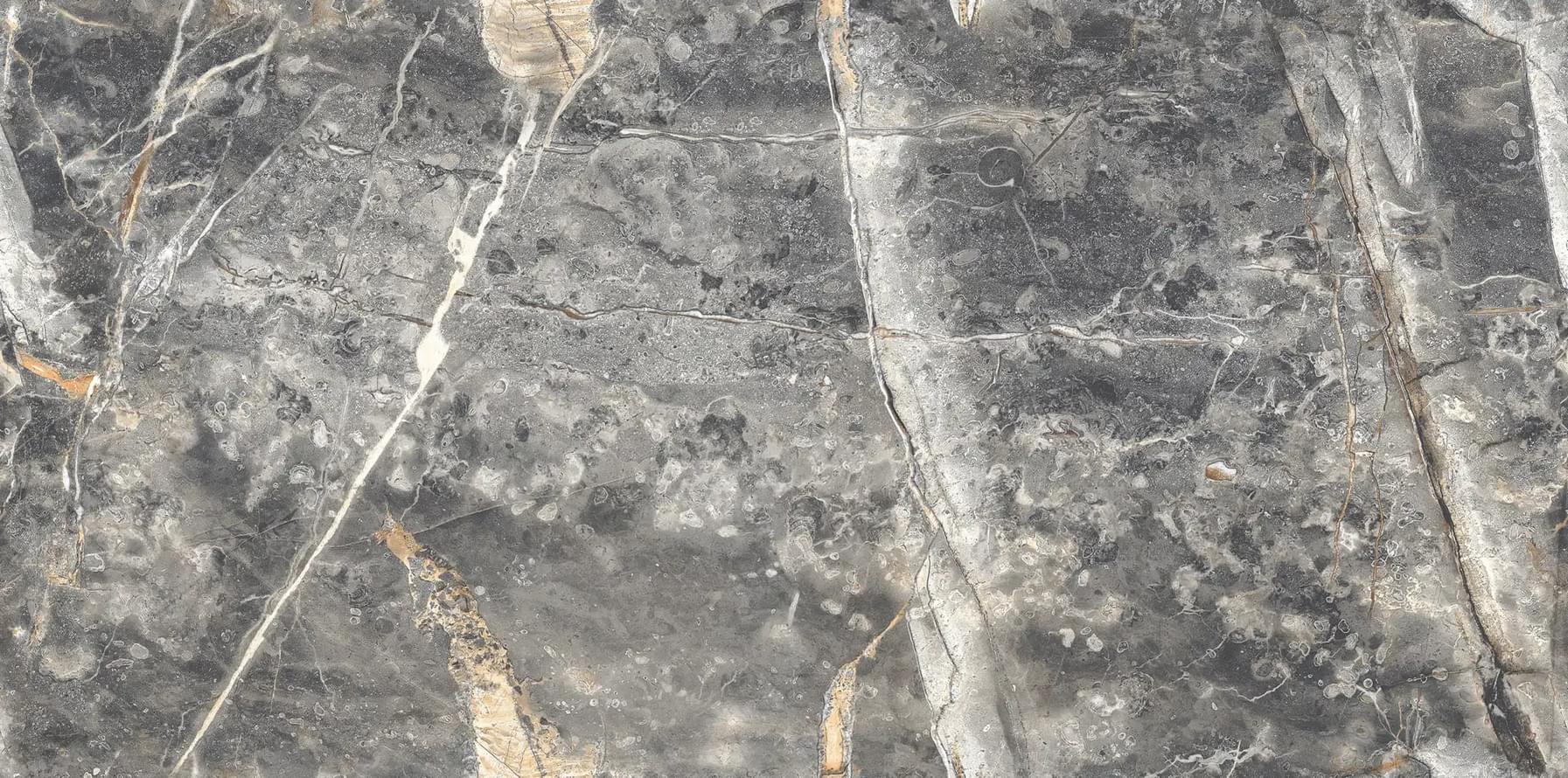 Плитка Culto Porcelain Majestic Grey Glossy 60x120 см, поверхность глянец