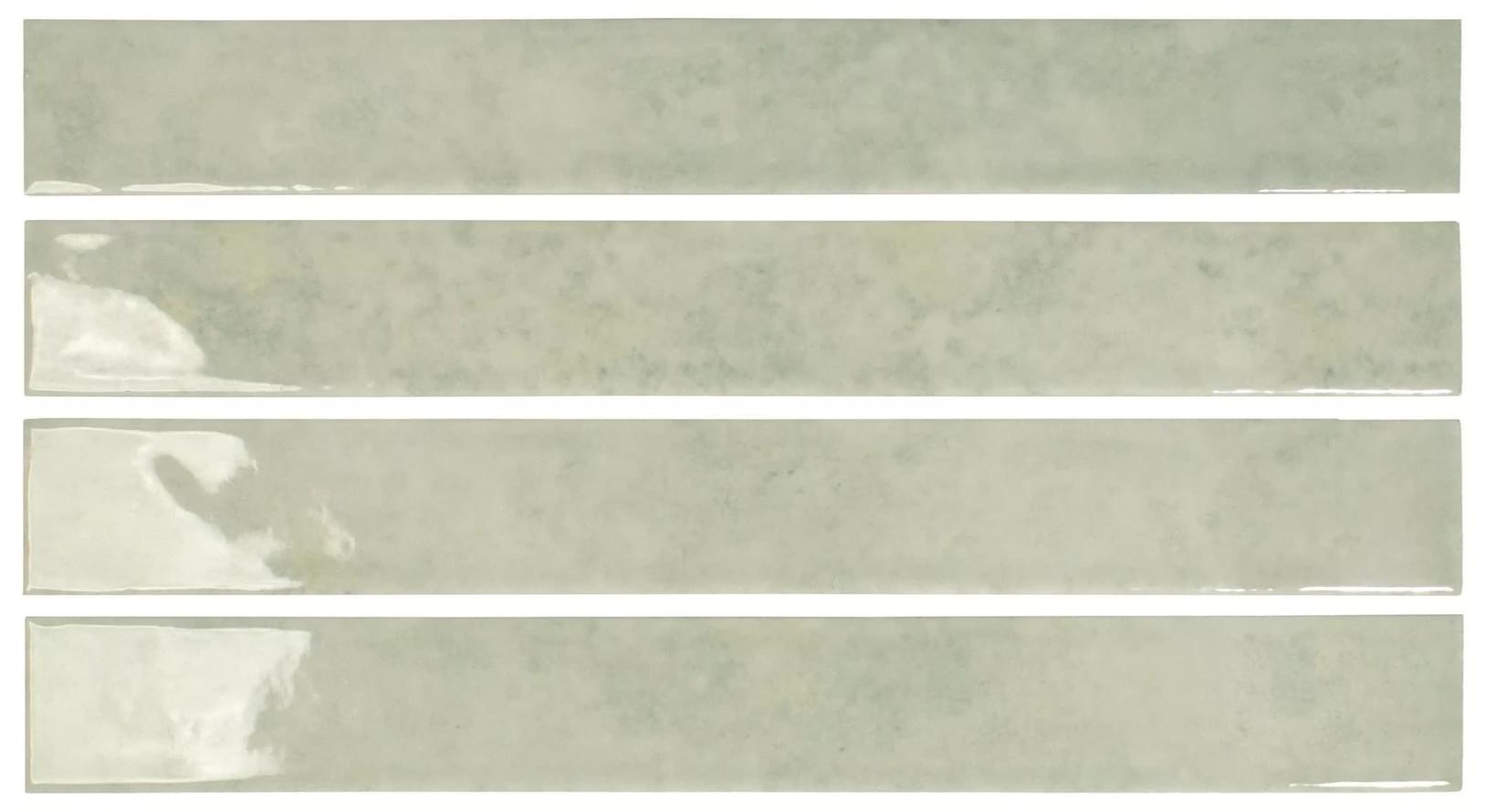Плитка DNA Mistral Aquamarine 3.7x31 см, поверхность глянец