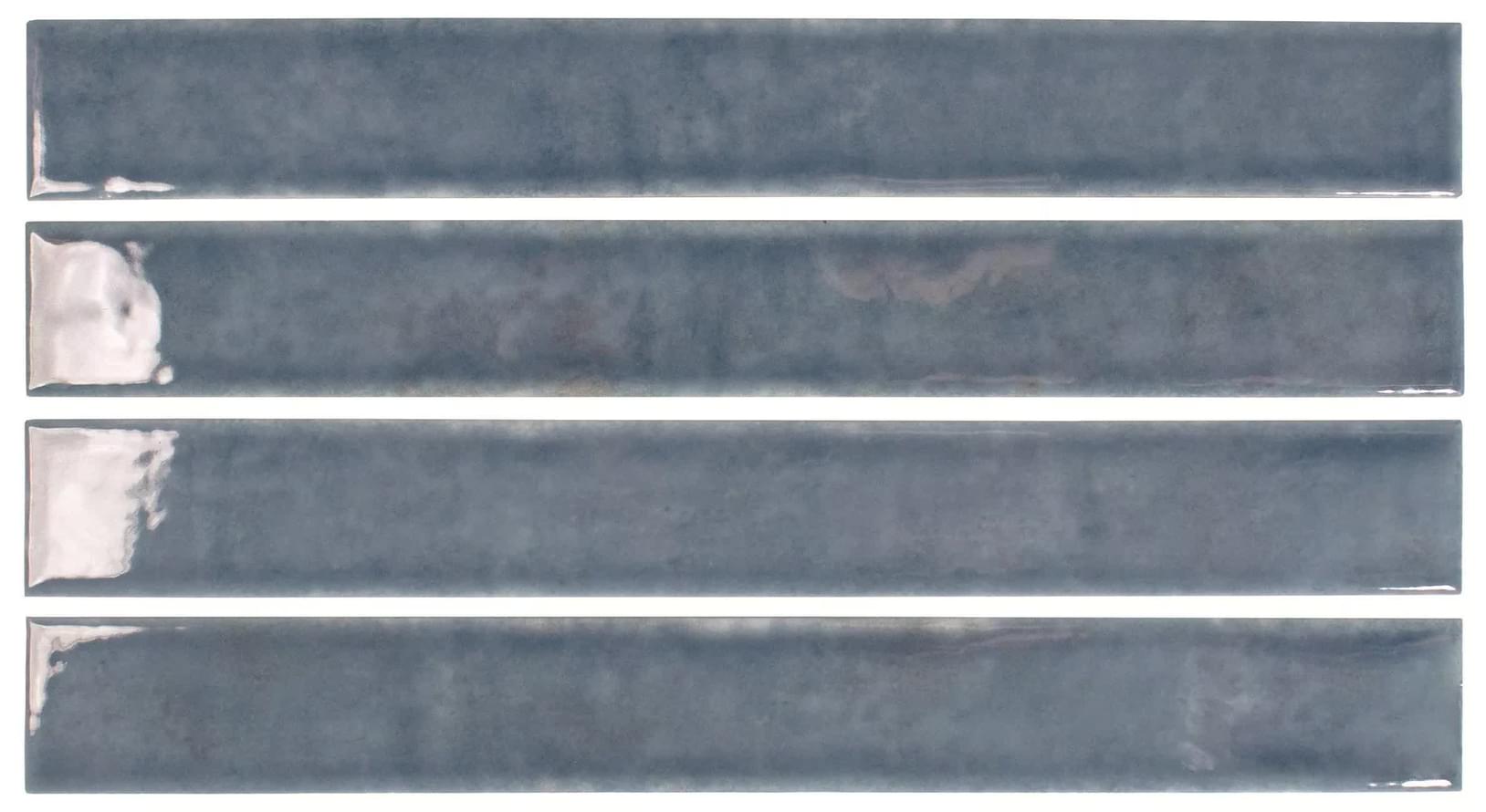 Плитка DNA Mistral Indigo 3.7x31 см, поверхность глянец