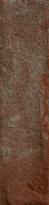 Плитка Dado Ceramica Brickone Rosso Berlino 7.4x31 см, поверхность матовая, рельефная