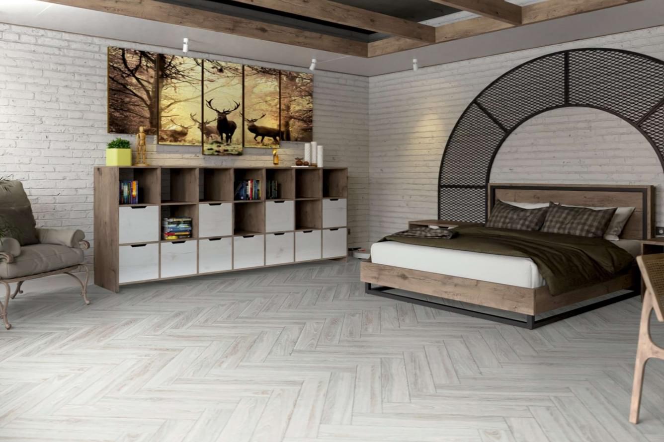 инженерная доска фабрики Damy Floor коллекция Luxury Английская Ёлка