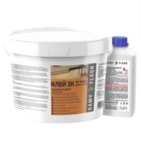 Damy Floor Сопутствующие Товары Клей двухкомпонентный DF-2К911 для паркета. SPC и LVT покрытий 9.35 кг полиуретановый клей поверхность