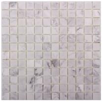 Плитка Dao Stone Mosaic Carrara 23x23 Polished 8 mm 30x30 см, поверхность полированная