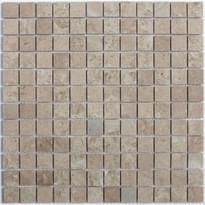 Плитка Dao Stone Mosaic Cream Marfil 23x23 Polished 7 mm 30x30 см, поверхность полированная