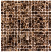 Плитка Dao Stone Mosaic Dark Emperador 15x15 Polished 30x30 см, поверхность полированная