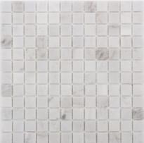 Плитка Dao Stone Mosaic Snow White 23x23 Polished 30x30 см, поверхность полированная