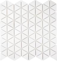 Плитка Dao Stone Mosaic Thassos White Triangle Polished 30x30 см, поверхность полированная
