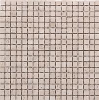 Плитка Dao Stone Mosaic Travertine 15x15 Vintage 8 mm 30x30 см, поверхность матовая