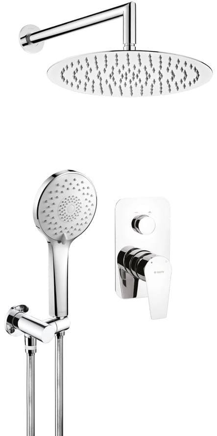 Плитка Deante Agawa Набор для душа скрытого монтажа AGAWA хром 0x38.4 см, поверхность глянец