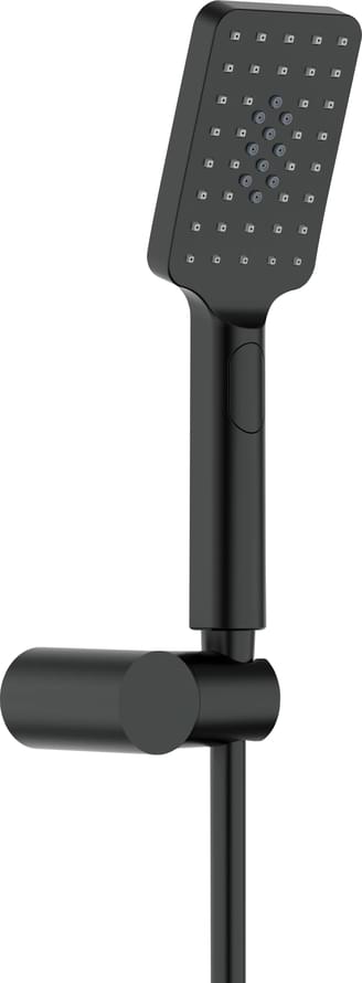 Плитка Deante Alpinia Душевой комплект ALPINIA с держателем черный  поверхность матовая