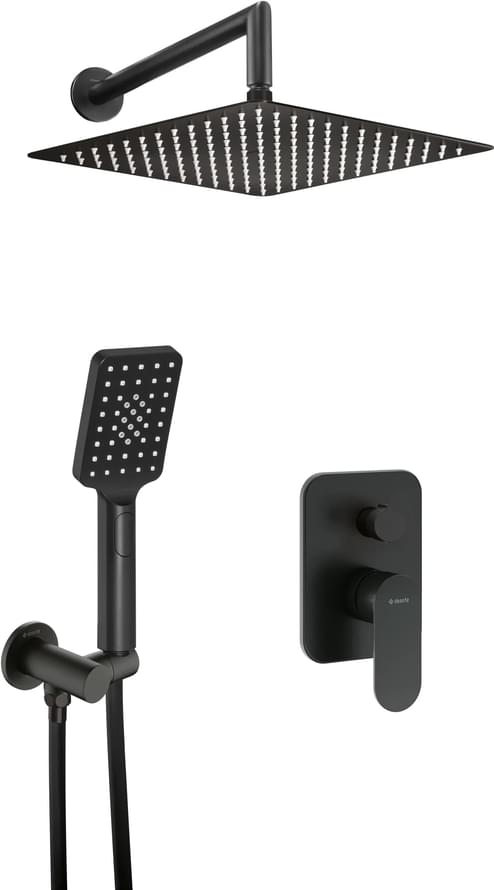 Плитка Deante Alpinia Набор для душа ALPINIA скрытого монтажа черный матовый  поверхность матовая