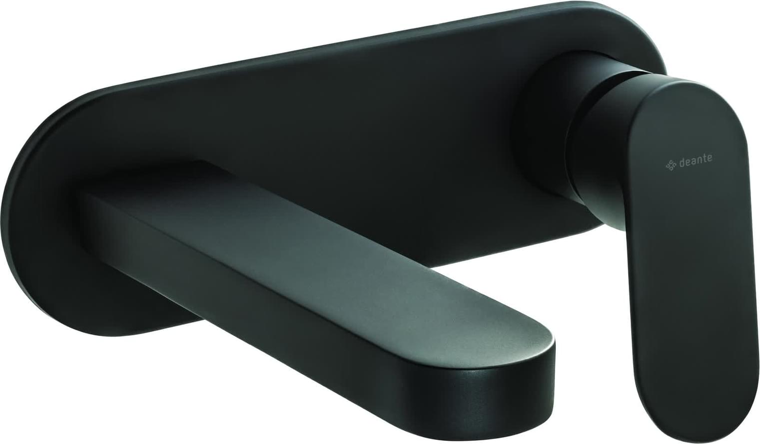 Плитка Deante Alpinia Смеситель ALPINIA для раковины настенный с внутренней частью черный  поверхность матовая