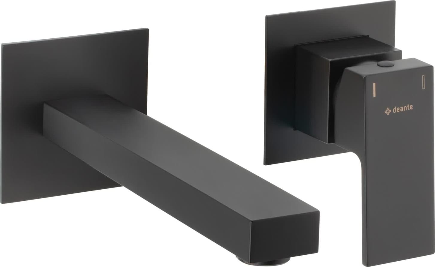 Плитка Deante Anemon Смеситель ANEMON для раковины настеный черный  поверхность матовая