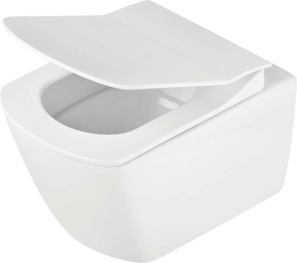Плитка Deante Anemon Унитаз подвесной ANEMON ZERO безободковый сиденье с микролифтом 51x37 белый  поверхность глянец