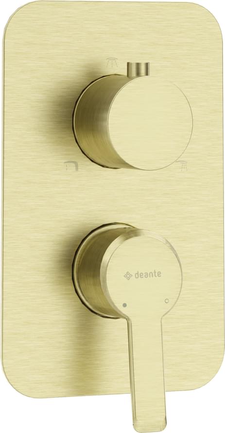 Плитка Deante Arnika Внешняя часть смесителя ARNIKA 3 выхода золото брашированное  поверхность брашированная