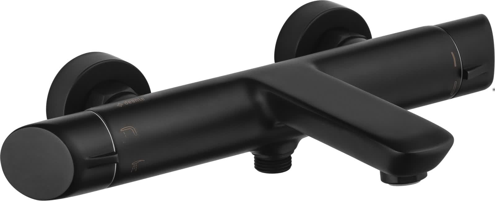 Плитка Deante Arnika Смеситель ARNIKA для ванны и душа прогрессивный картридж черный  поверхность матовая