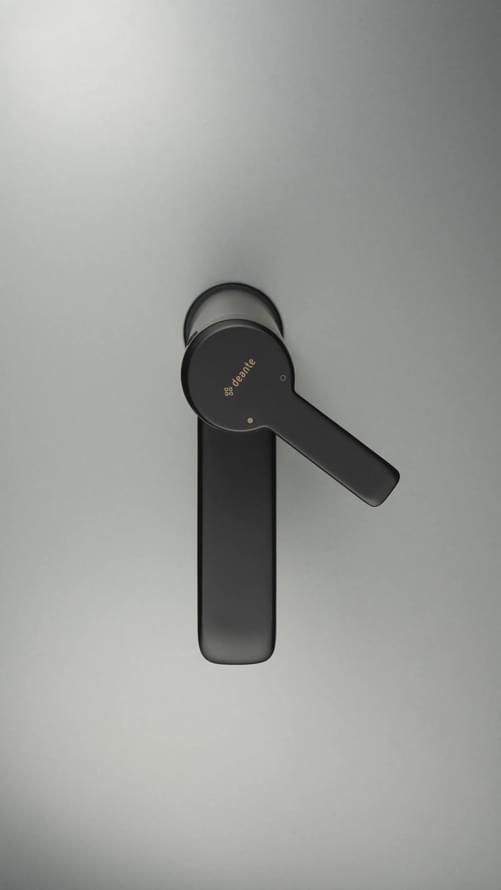 Плитка Deante Arnika Смеситель ARNIKA для раковины без д/к черный 10.1x11.8 см, поверхность матовая