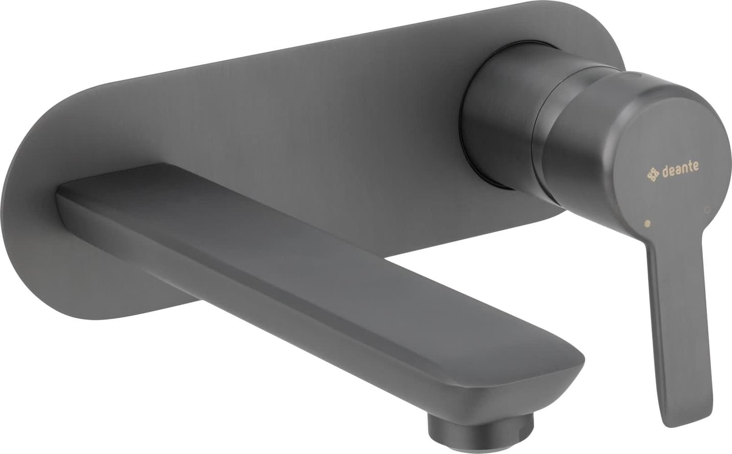 Плитка Deante Arnika Смеситель ARNIKA для раковины настеный титан 0x18 см, поверхность матовая