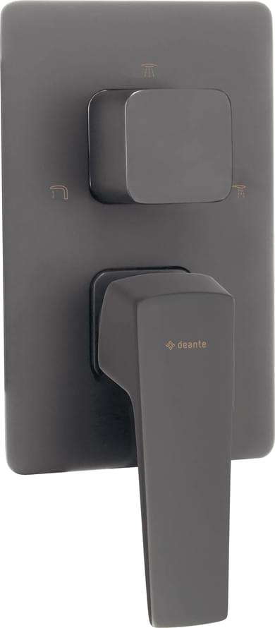 Плитка Deante Blur Внешняя часть для смесителя BLUR скрытого монтажа титан  поверхность брашированная