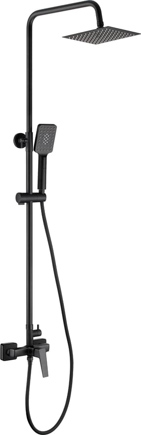 Плитка Deante Blur Душевая система BLUR со смесителем верхний душ 200x200мм черный  поверхность матовая