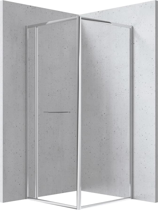 Плитка Deante Blur Душевой уголок BLUR 80x80x200см прозрачное стекло 6мм хром  поверхность глянец