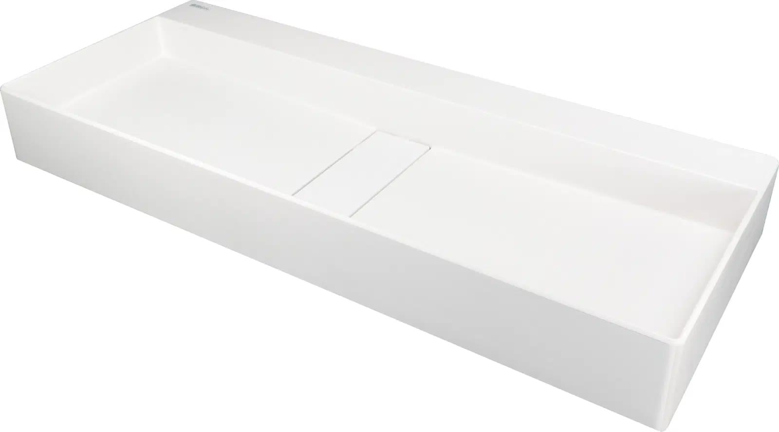 Плитка Deante Blur Раковина накладная BLUR искусственный камень 800x400x120мм алебастр  поверхность матовая