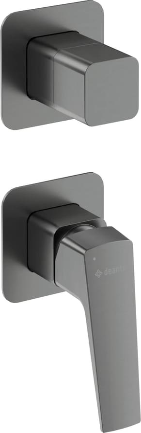 Плитка Deante Blur Смеситель BLUR встраиваемый для душа 2 выхода с внутренней частью титан  поверхность матовая