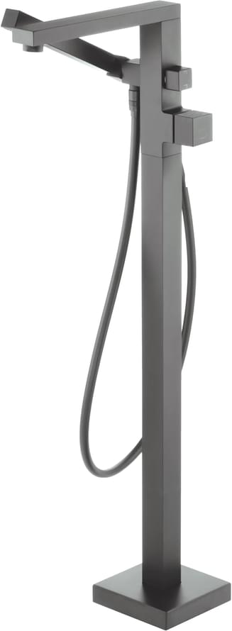 Плитка Deante Blur Смеситель BLUR для ванны напольный с внутренней частью титан  поверхность брашированная