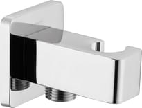 Плитка Deante Cascada Кронштейн для подключения шланга CASCADA SQUARE с держателем для лейки хром поверхность глянец